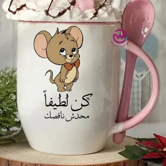 Mug-With Spoon -Comic -G - WE PRINT