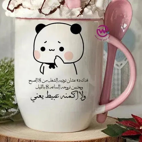 Mug-With Spoon -Comic -G - WE PRINT
