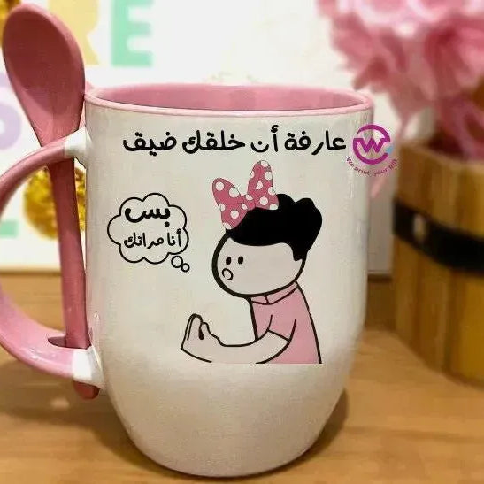 Mug-With Spoon -Comic -H - WE PRINT