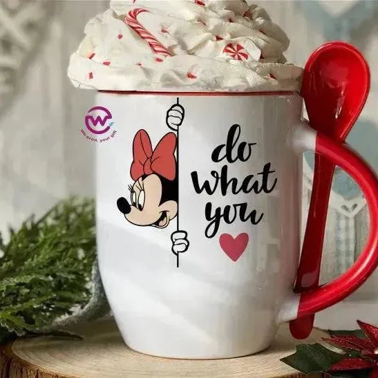 Mug-With Spoon - Disney - WE PRINT
