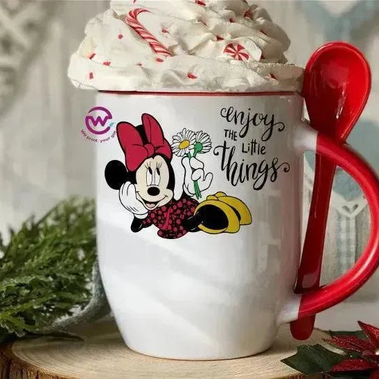 Mug-With Spoon - Disney - WE PRINT