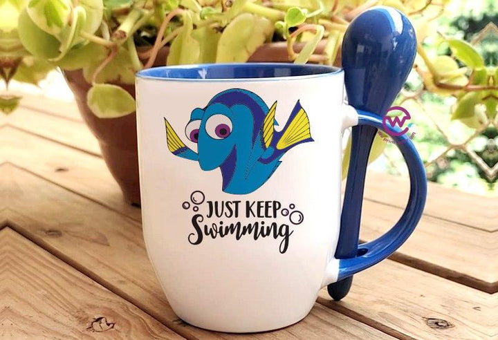 Mug-With Spoon - Finding Nemo - WE PRINT