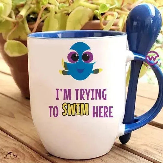 Mug-With Spoon - Finding Nemo - WE PRINT