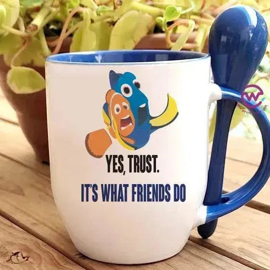 Mug-With Spoon - Finding Nemo - WE PRINT