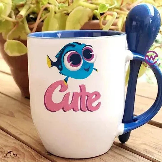 Mug-With Spoon - Finding Nemo - WE PRINT