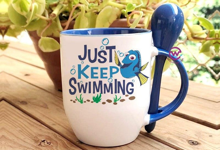 Mug-With Spoon - Finding Nemo - WE PRINT