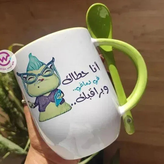 Mug-With Spoon - Monster Inc-A - WE PRINT