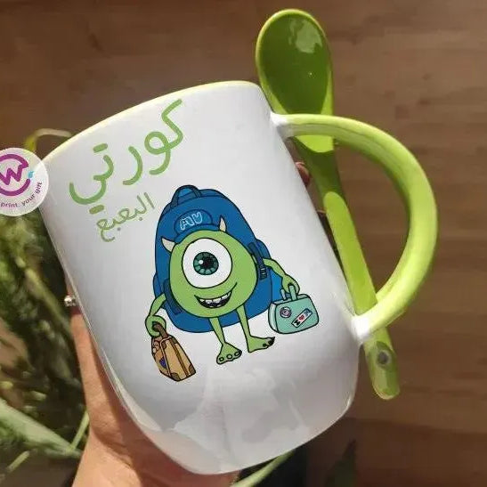Mug-With Spoon - Monster Inc-A - WE PRINT