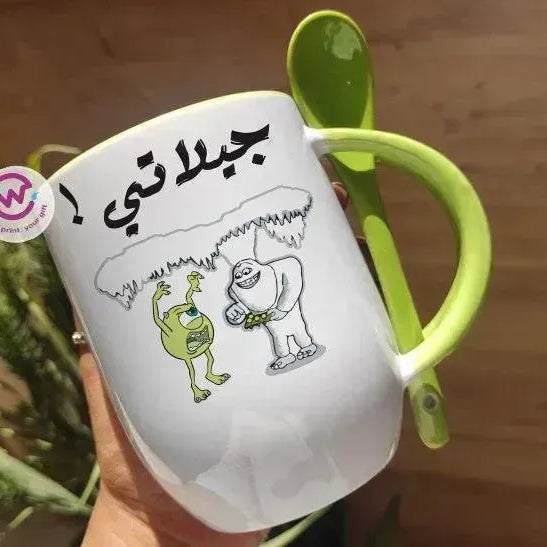 Mug-With Spoon - Monster Inc-A - WE PRINT