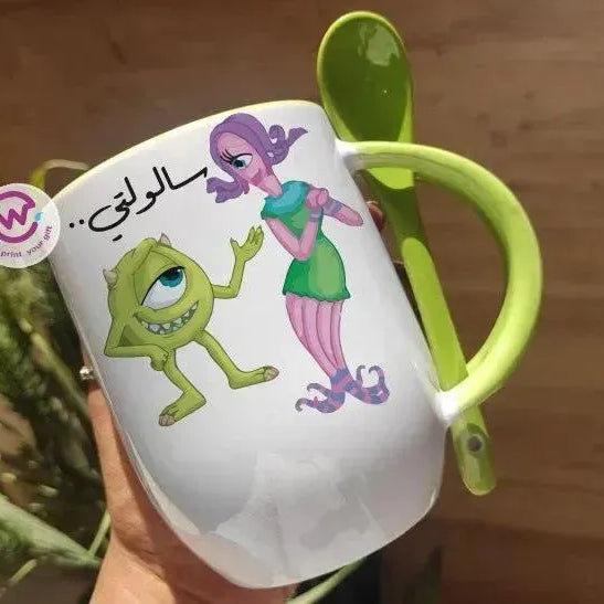 Mug-With Spoon - Monster Inc-A - WE PRINT