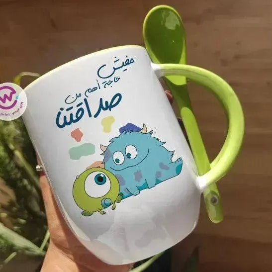 Mug-With Spoon - Monster Inc-A - WE PRINT