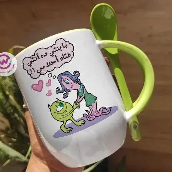 Mug-With Spoon - Monster Inc-A - WE PRINT