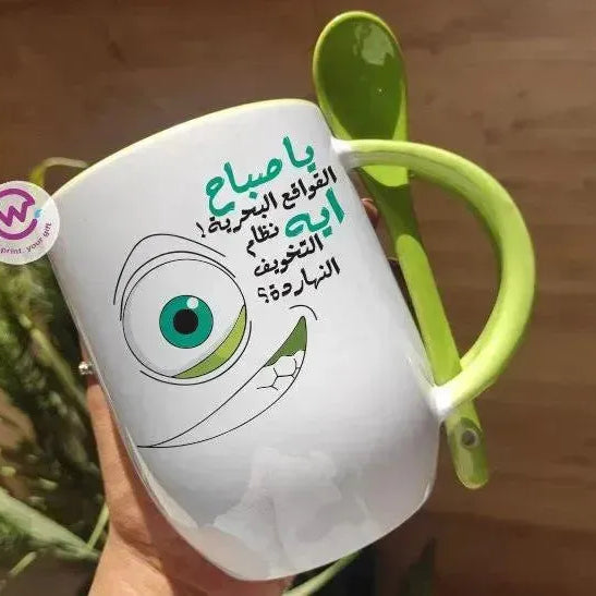 Mug-With Spoon - Monster Inc-A - WE PRINT