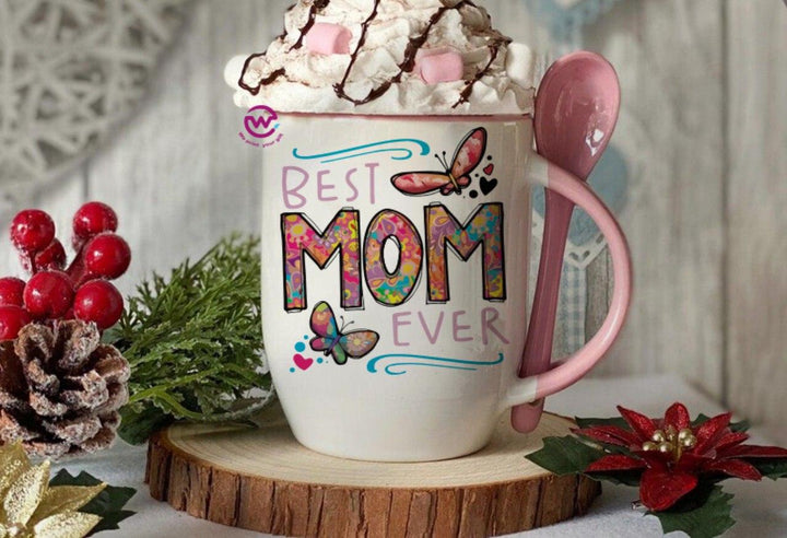 Mug-With Spoon - Mother's Day-A - WE PRINT
