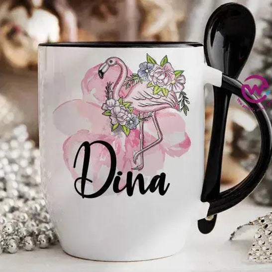 Mug-With Spoon - Names - WE PRINT