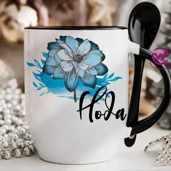 Mug-With Spoon - Names - WE PRINT