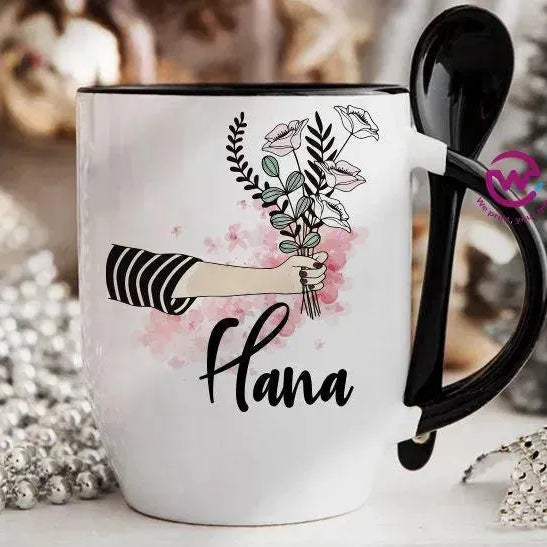 Mug-With Spoon - Names - WE PRINT