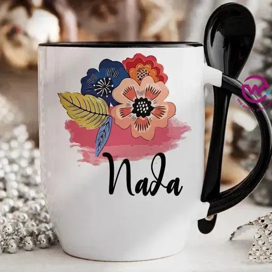 Mug-With Spoon - Names - WE PRINT