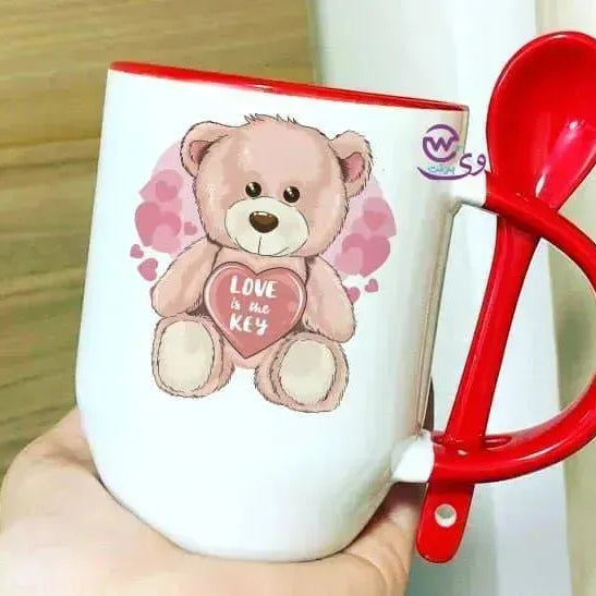 Mug-With Spoon - Valentine's Day 1 - WE PRINT