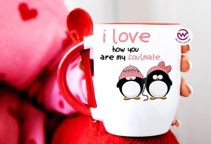 Mug-With Spoon - Valentine's Day - weprint.yourgift