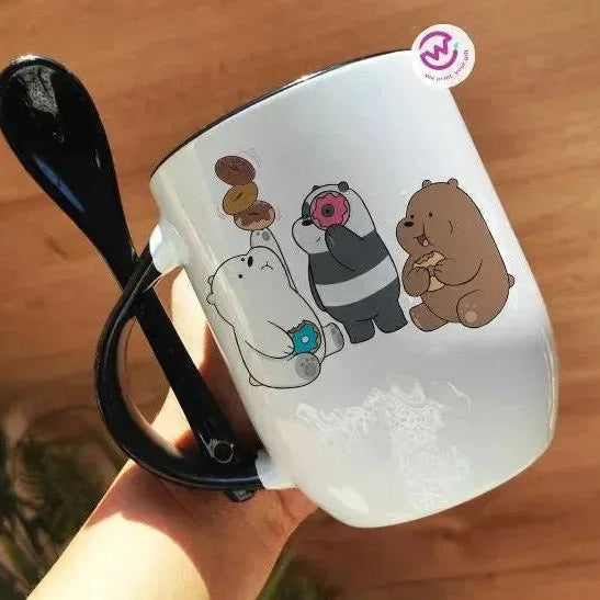 Mug-With Spoon - We Bear Bears - WE PRINT