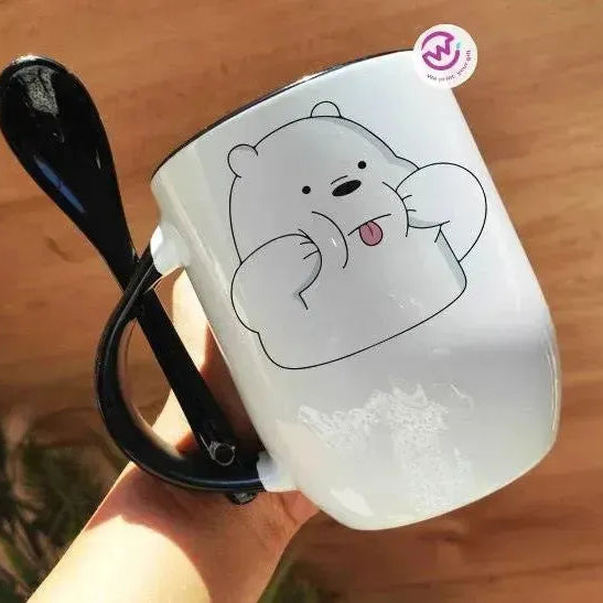 Mug-With Spoon - We Bear Bears - WE PRINT