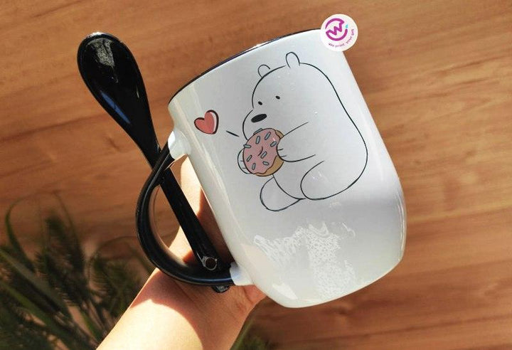 Mug-With Spoon - We Bear Bears - weprint.yourgift