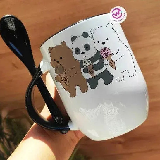 Mug-With Spoon - We Bear Bears - WE PRINT