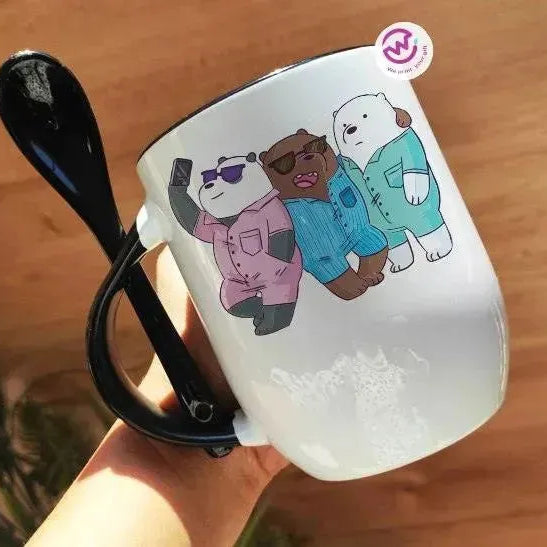 Mug-With Spoon - We Bear Bears - WE PRINT