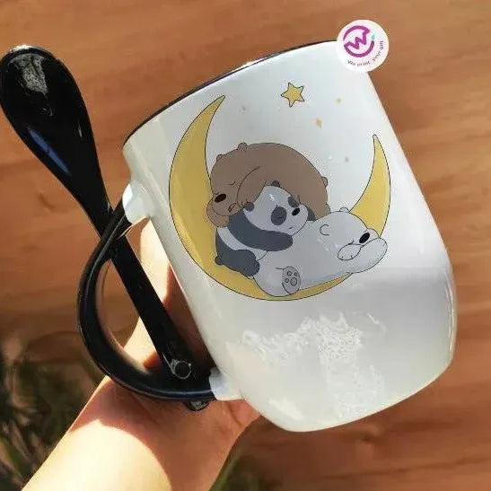 Mug-With Spoon - We Bear Bears - WE PRINT