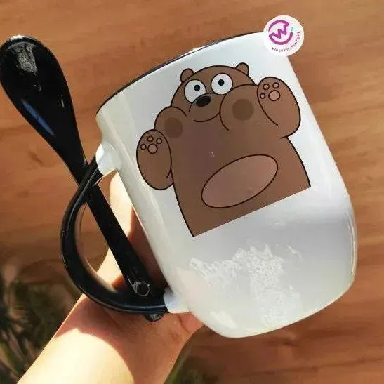 Mug-With Spoon - We Bear Bears - WE PRINT