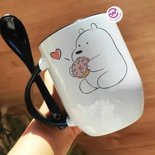 Mug-With Spoon - We Bear Bears - WE PRINT