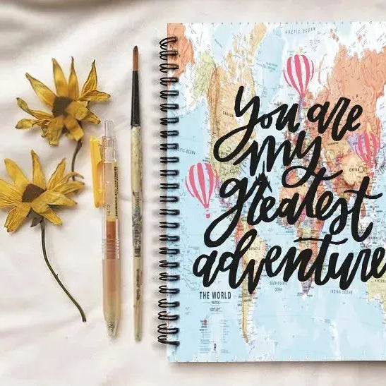 Notebook - A5 Size - Adventures - WE PRINT