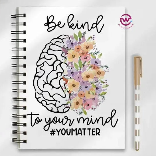 Notebook - A5 Size - English quotes - WE PRINT