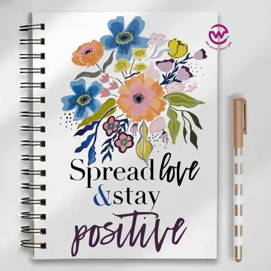 Notebook - A5 Size - English quotes - WE PRINT