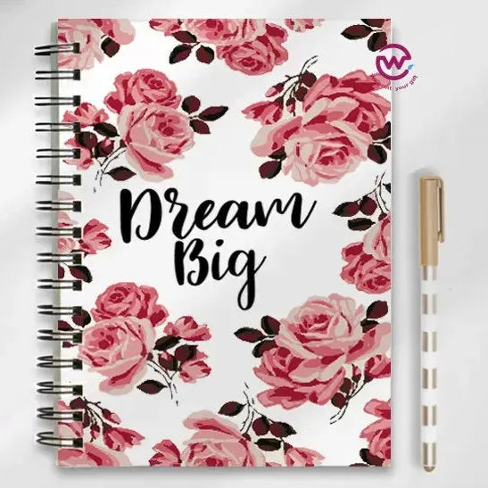 Notebook - A5 Size - English quotes - WE PRINT