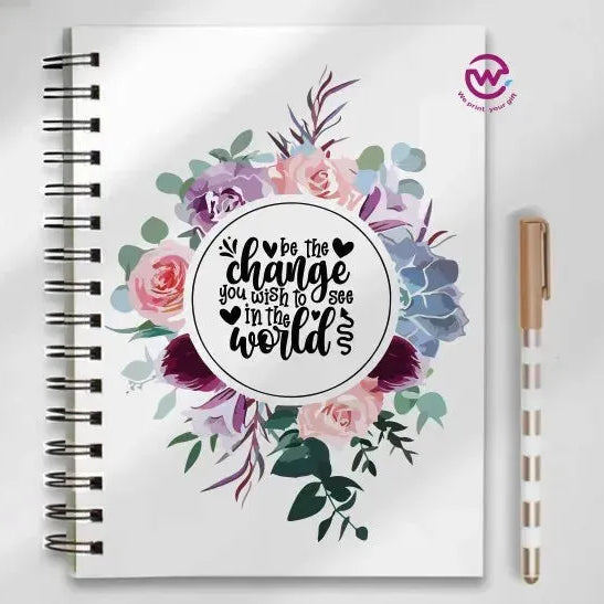 Notebook - A5 Size - English quotes - WE PRINT