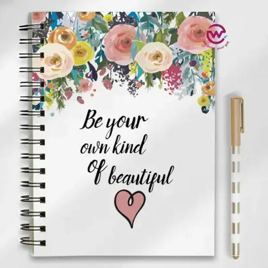 Notebook - A5 Size - English quotes - WE PRINT