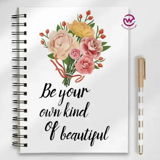 Notebook - A5 Size - English quotes - WE PRINT
