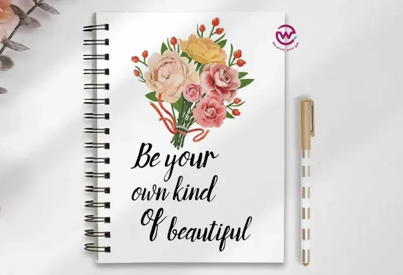 Notebook - A5 Size - English quotes - WE PRINT