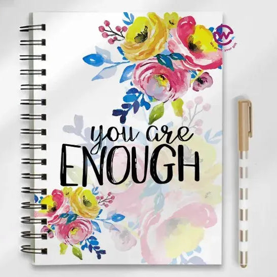 Notebook - A5 Size - English quotes - WE PRINT