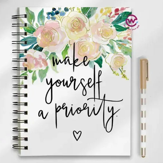 Notebook - A5 Size - English quotes - WE PRINT