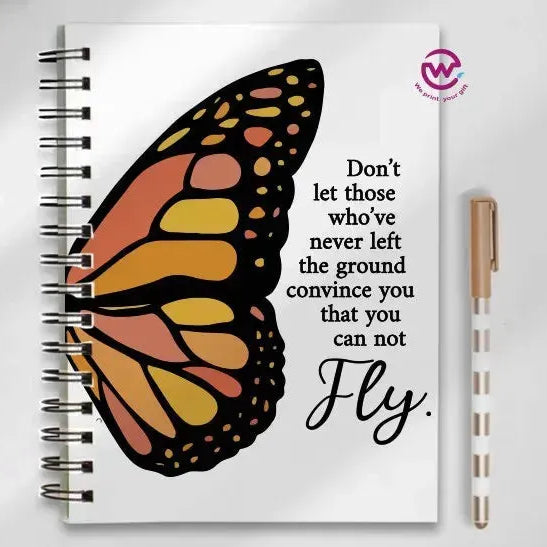 Notebook - A5 Size - English quotes - WE PRINT