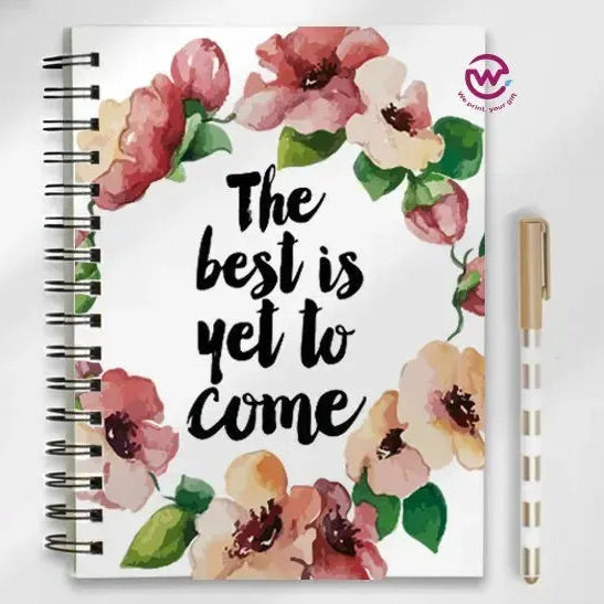 Notebook - A5 Size - English quotes - WE PRINT
