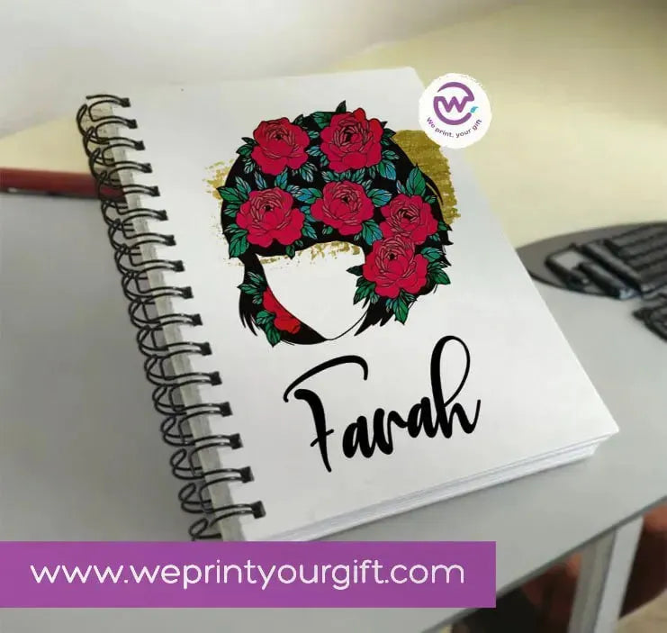 Notebook - A5 Size - Names Designs - WE PRINT