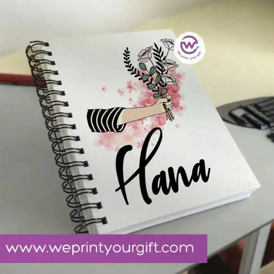 Notebook - A5 Size - Names Designs - WE PRINT