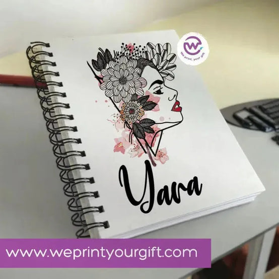 Notebook - A5 Size - Names Designs - WE PRINT