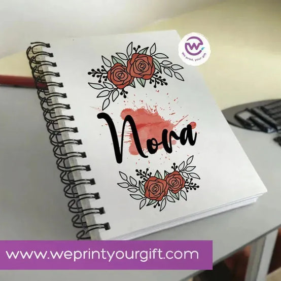 Notebook - A5 Size - Names Designs - WE PRINT
