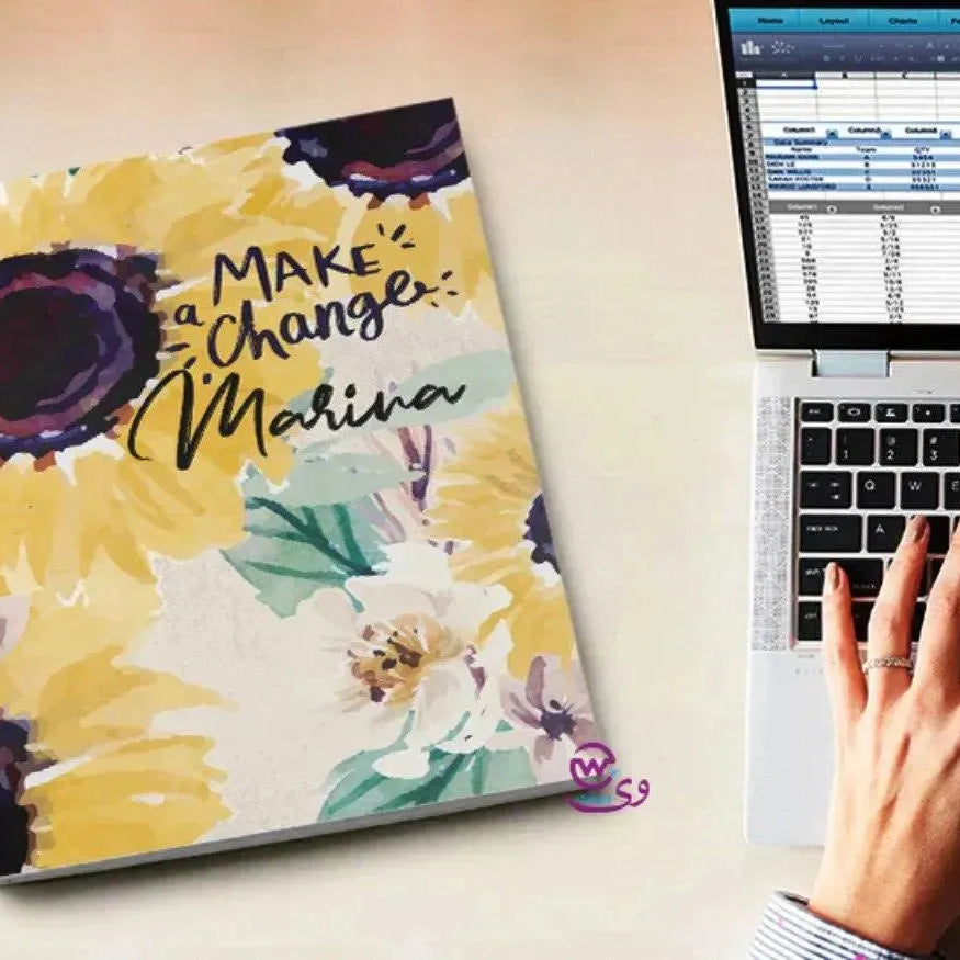 Notebook - A5 Size - Sunflower - WE PRINT