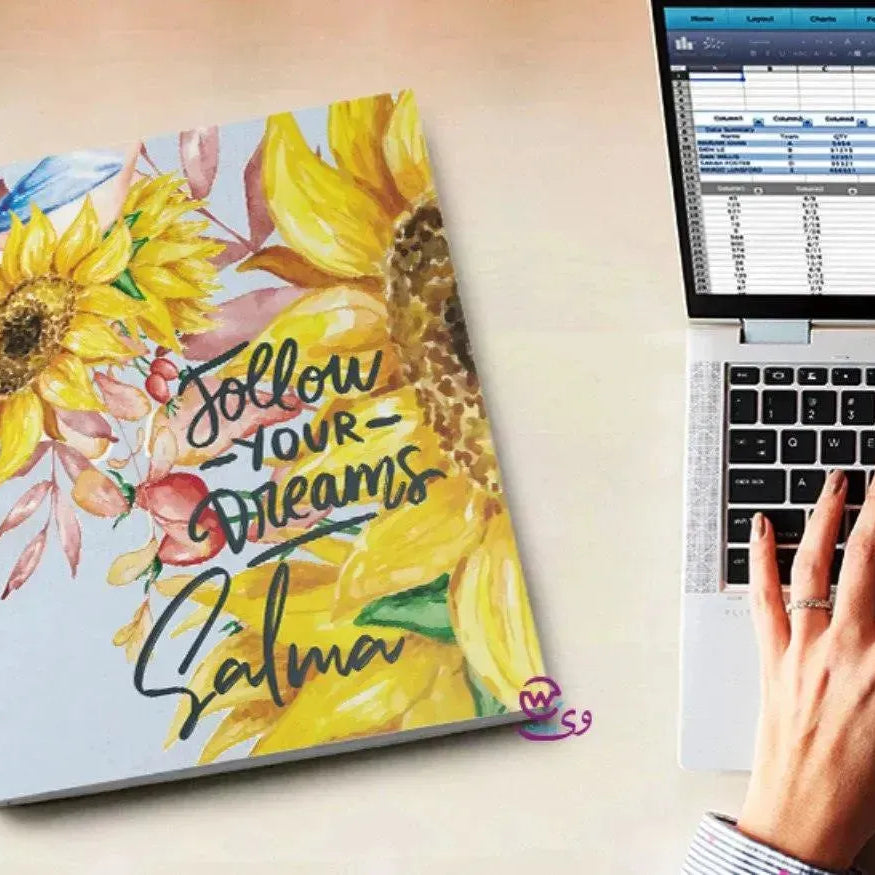 Notebook - A5 Size - Sunflower - WE PRINT